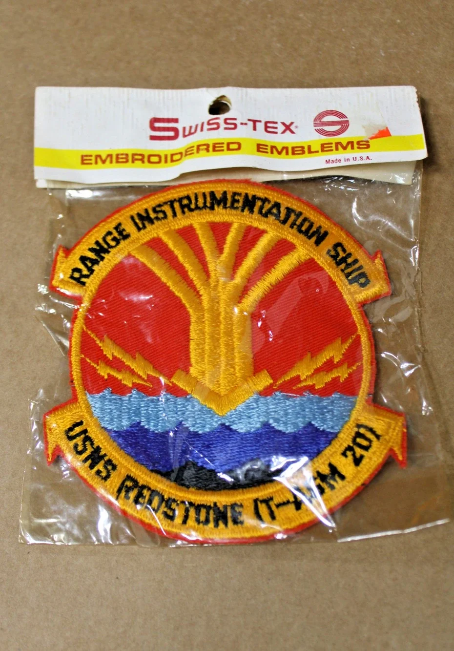 VTG Authentic USNS Redstone Range Instrumentation Ship Patch, Original Packaging